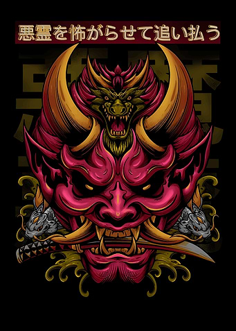 Japanese Demon Mask
