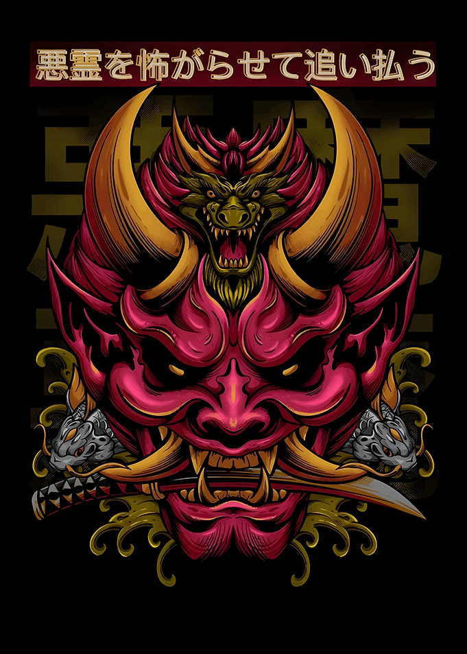 Japanese Demon Mask