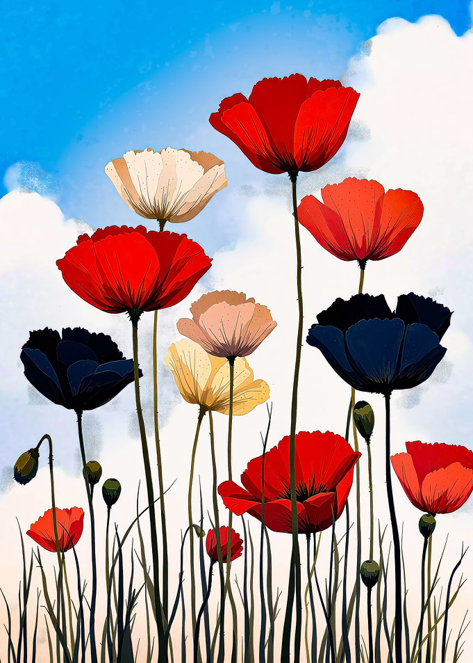 Poppy Field Painting
