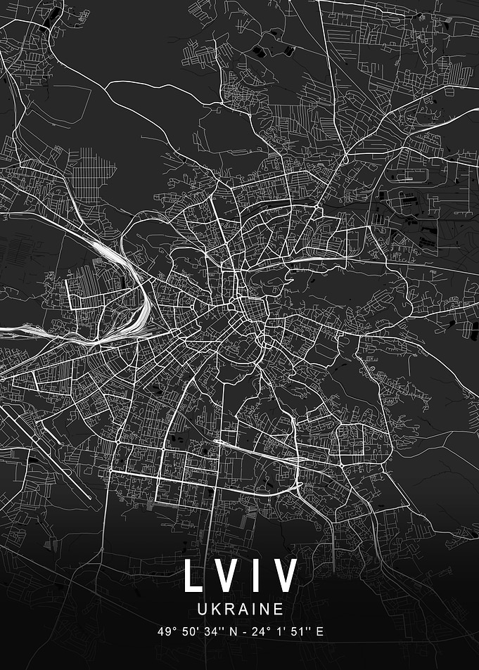 Lviv Dark City Map