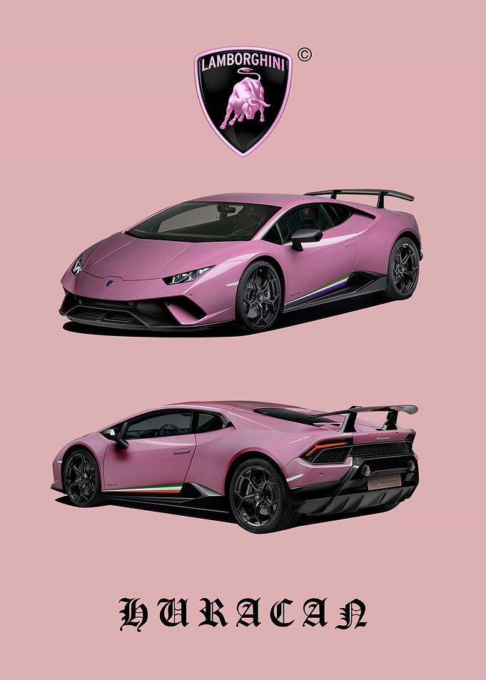 Pink Lamborghini Huracan