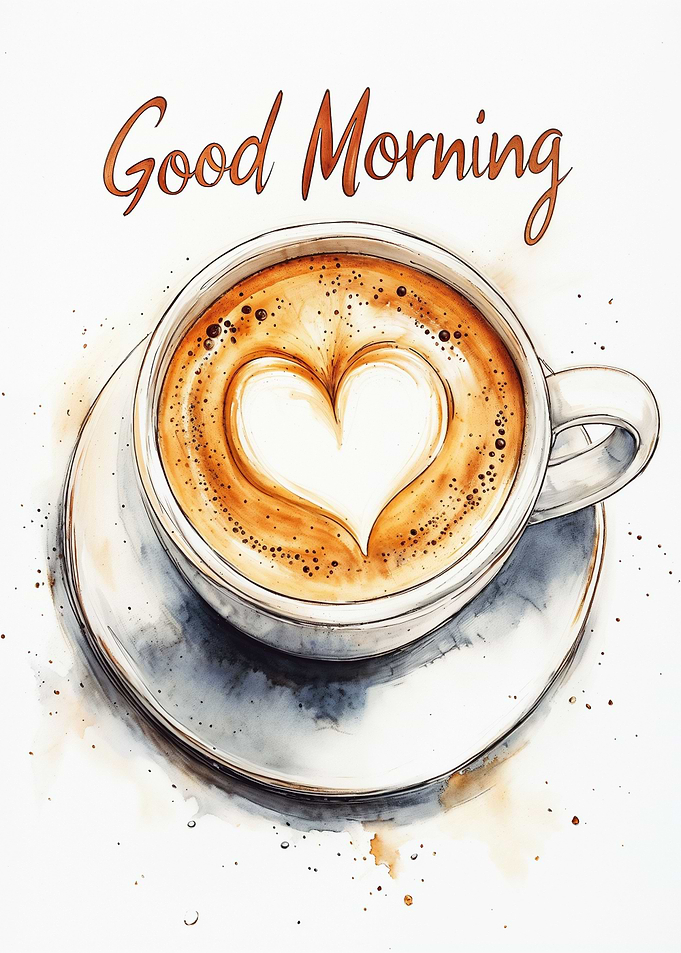 Coffee with Heart Design