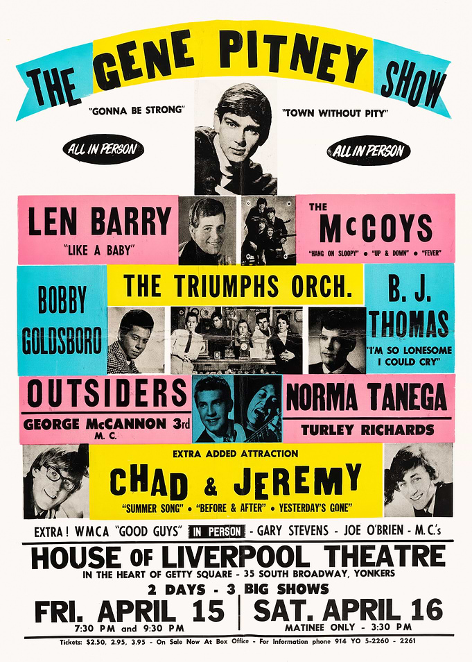 Gene Pitney Show Concert Poster
