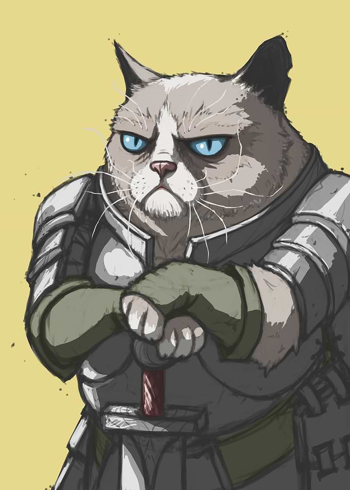 Grumpy Cat Knight