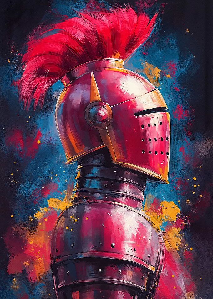 Knight in Red Armor