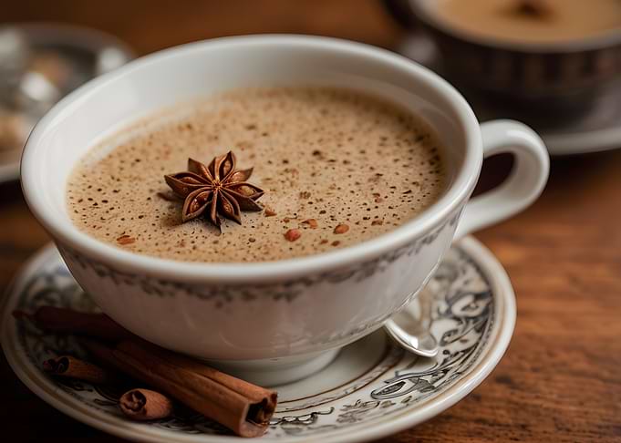 Masala Chai with Star Anise