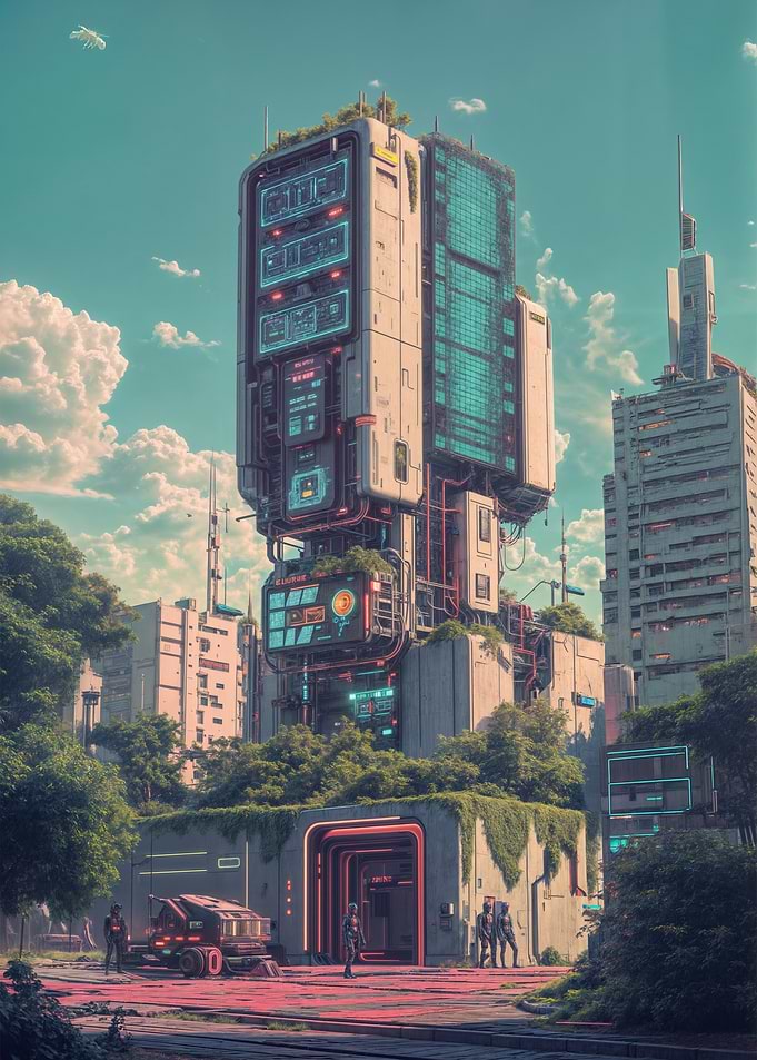 Solarpunk Cityscape