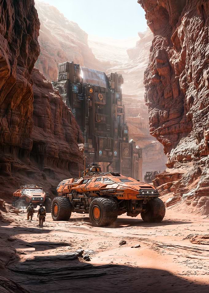 Futuristic Mars Outpost