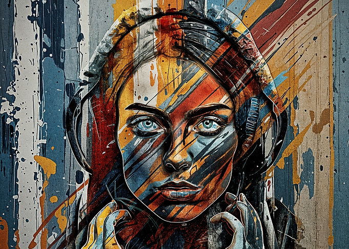Abstract Woman Portrait