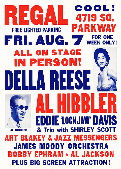 Regal Theater Concert Poster — retro concert bill printed on metal