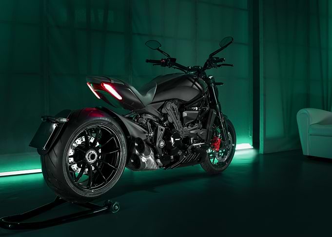 Black Ducati Diavel Motorcycle