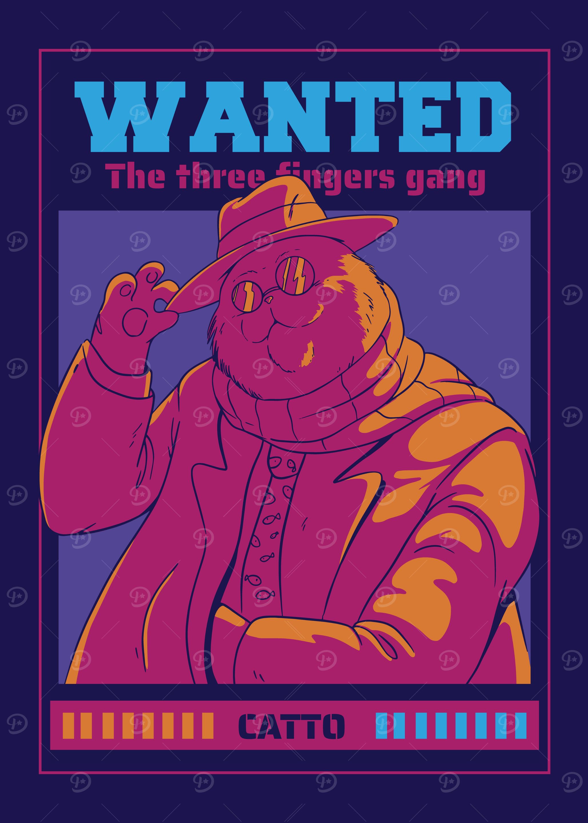 Cat Mafia Catto Wanted Poster