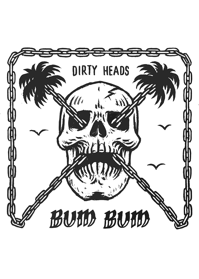 Dirty Heads Skull Design