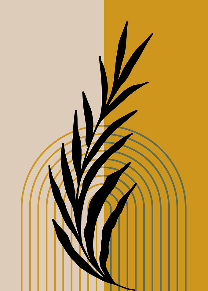 Abstract Leaf Art