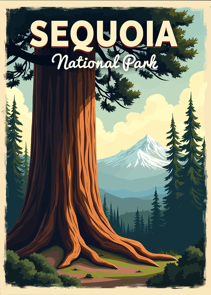 Sequoia National Park Poster