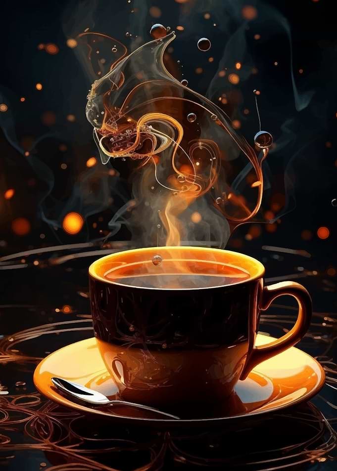 Coffee Steam Abstract