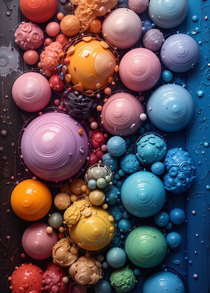 Abstract 3D Sphere Art