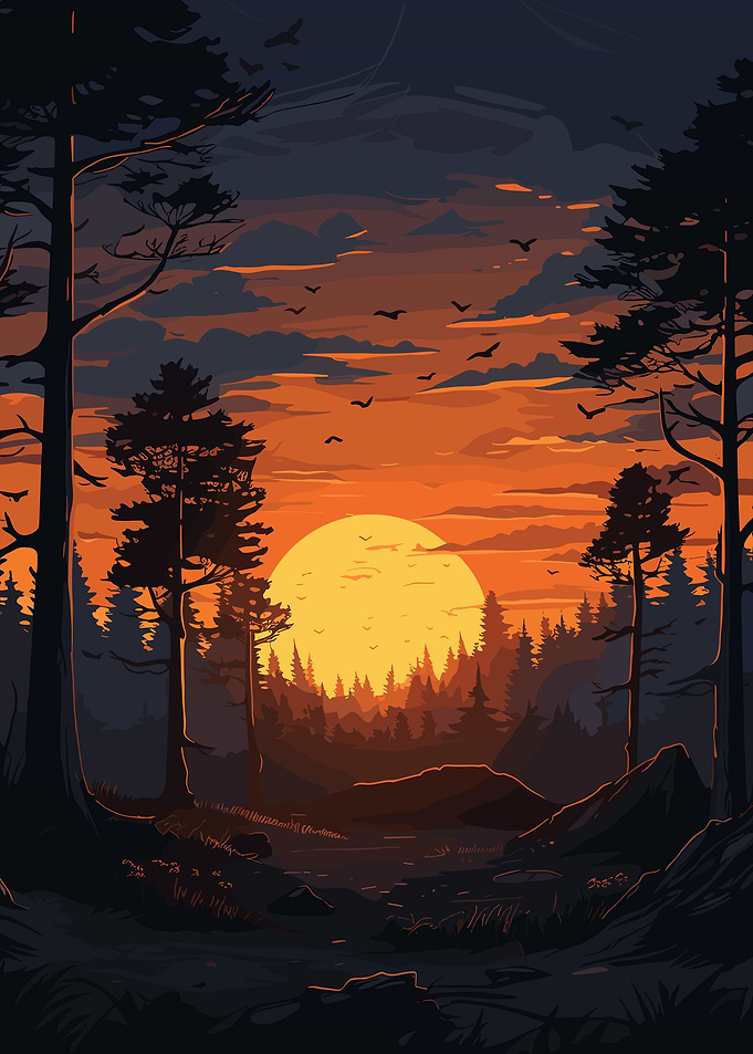 Sunset Forest