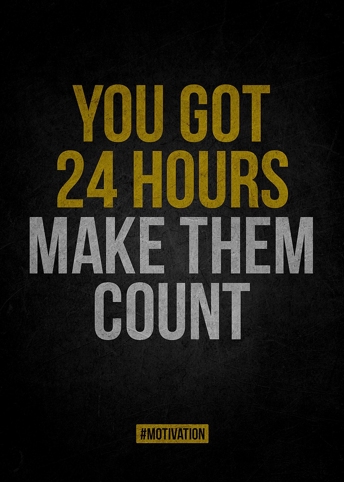 Make Them Count Motivation Poster