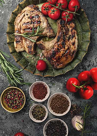 Grilled Pork Chops with Spices