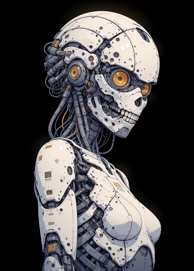 Cyberpunk Robot Woman