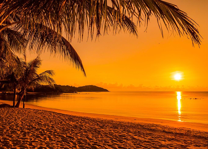 Tropical Sunset Beach