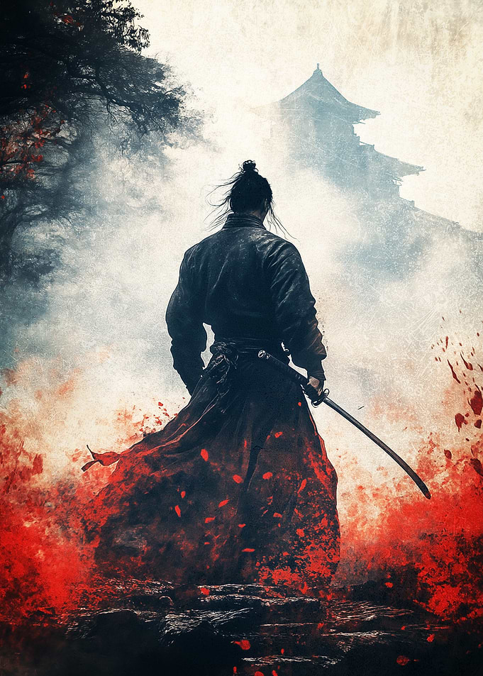Kung Fu Warrior Graffiti Artwork