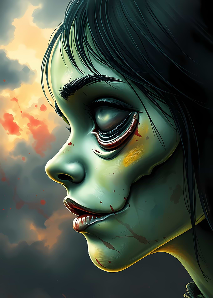 Zombie face