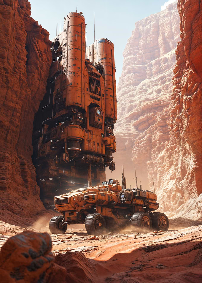 Sci-Fi Mars Outpost