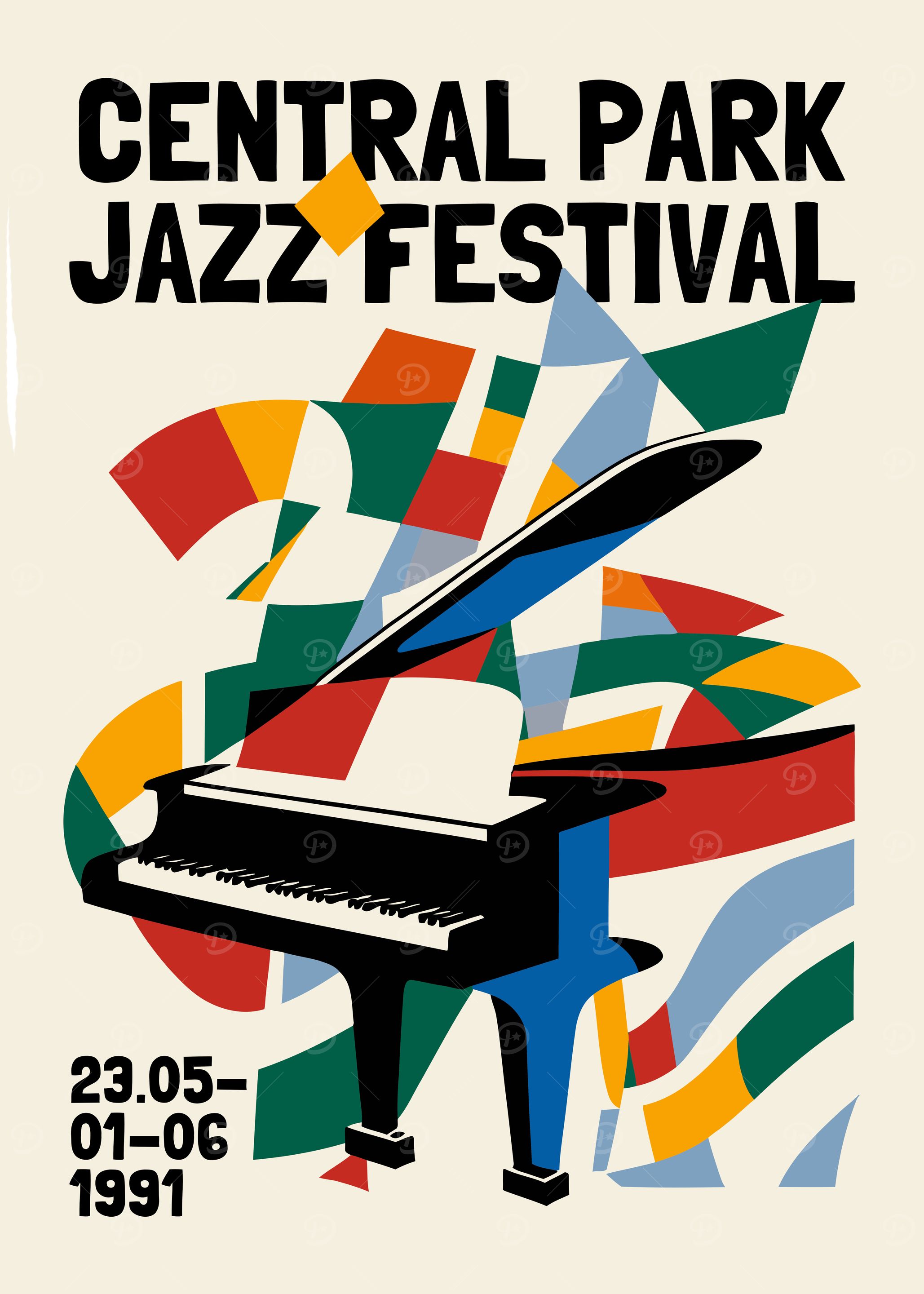 Central Park Jazz Festival Poster
