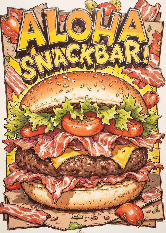 Aloha Snack Bar Burger