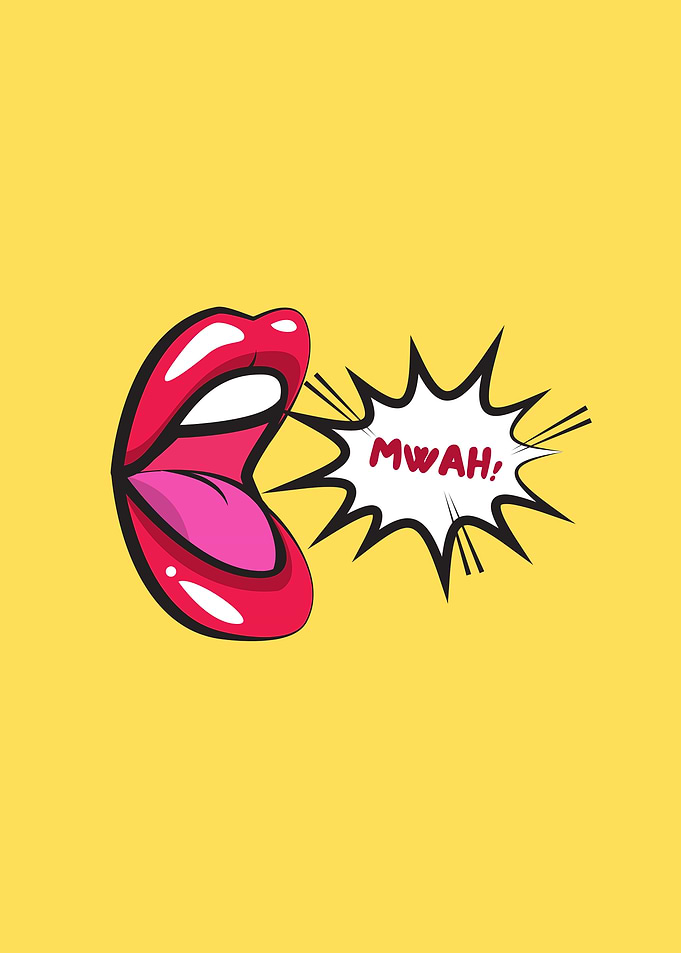 Pop Art Kiss
