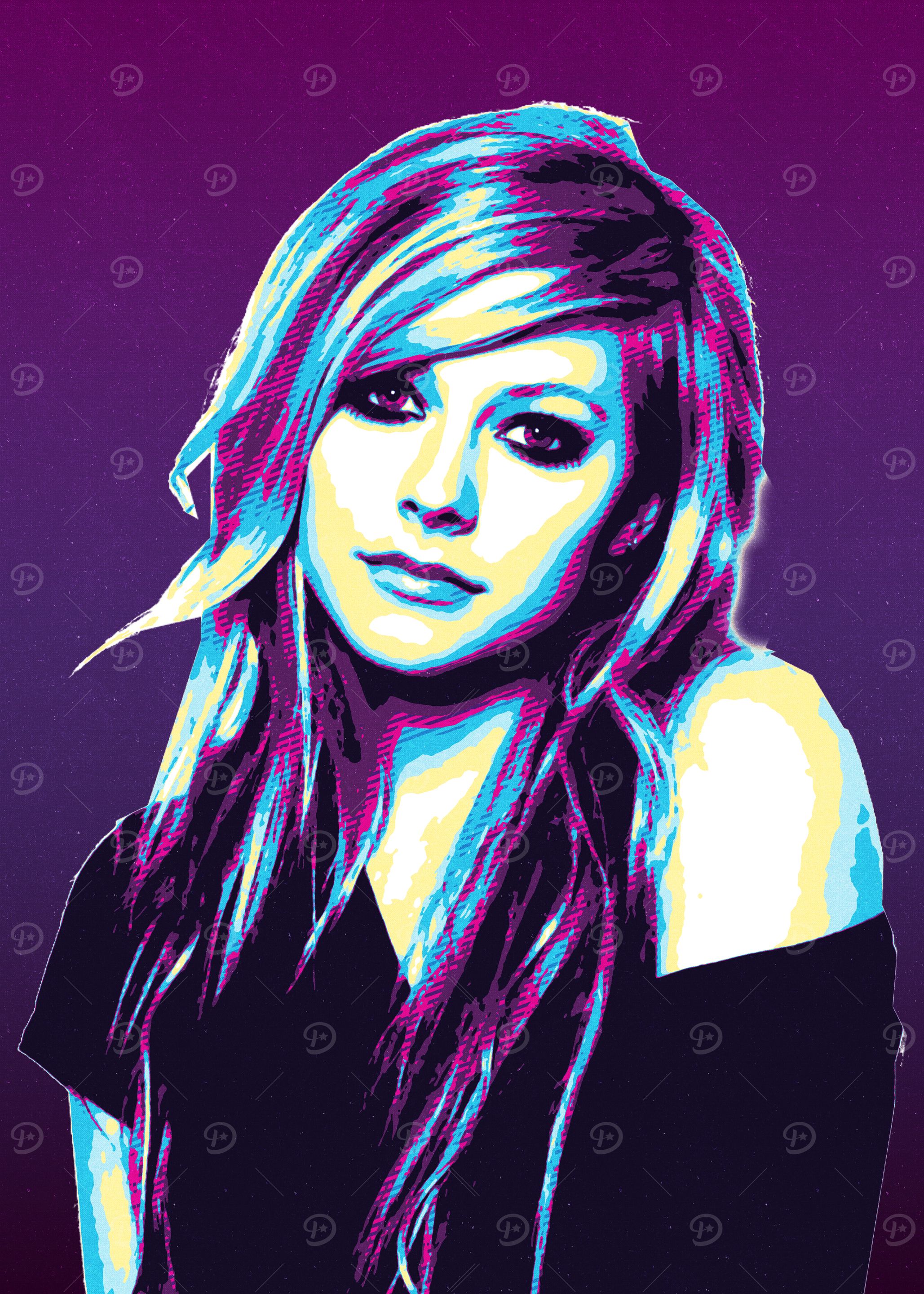 Avril Lavigne Pop Art Portrait