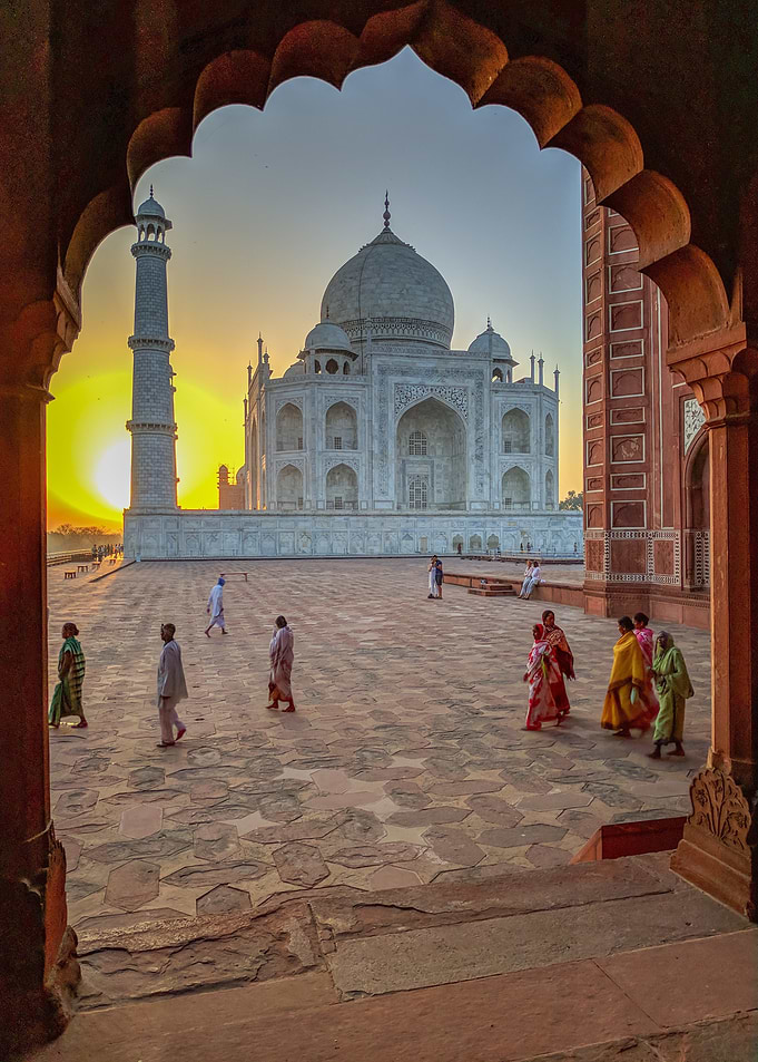 Taj Mahal Sunset View