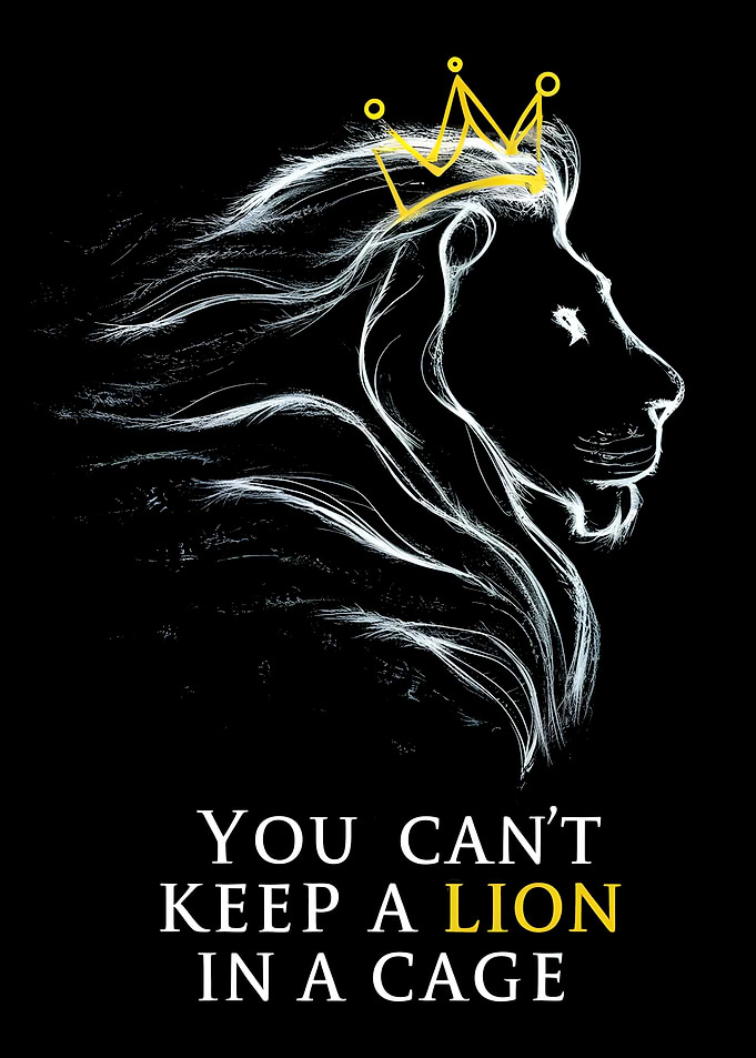 Lion with Crown Quote