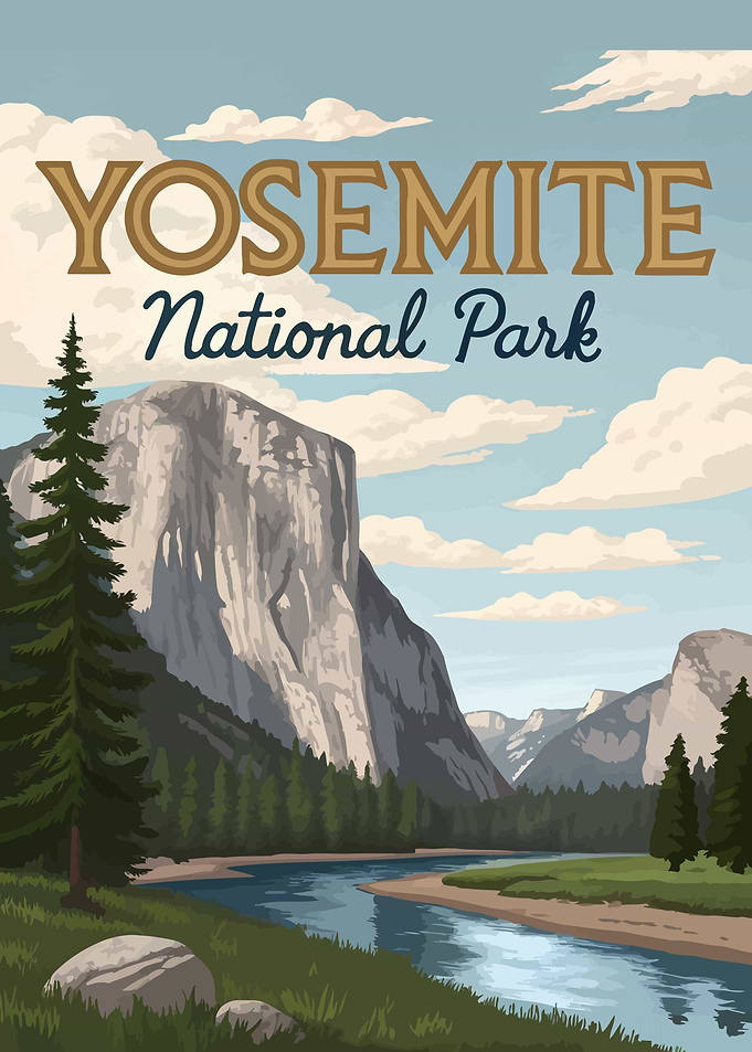 Yosemite National Park Poster