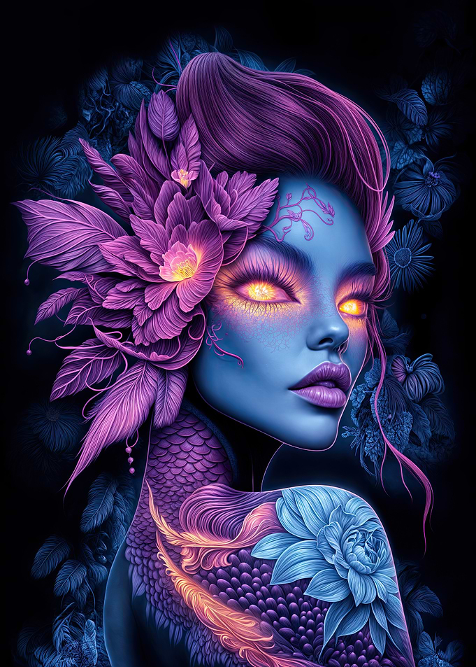 Mystical Floral Woman