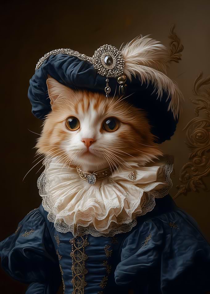Cat in Royal Attire