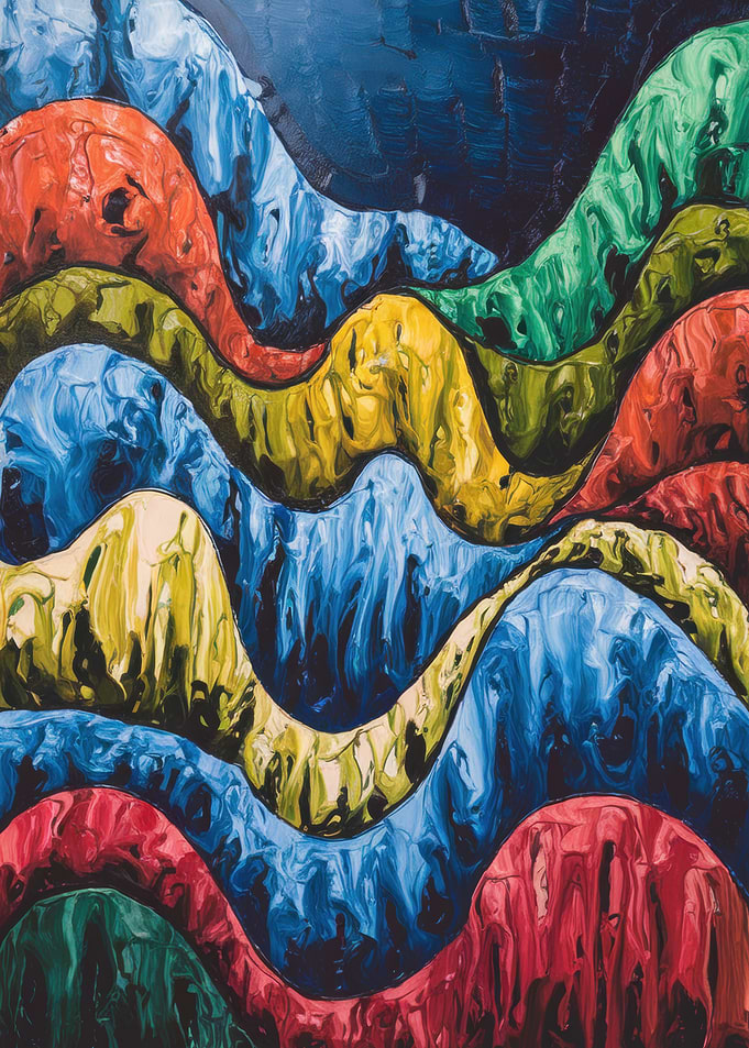 Abstract Wave Painting