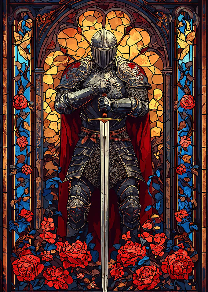 Stained Glass Knight