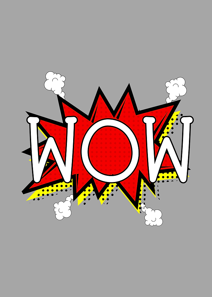 Comic Book WOW Speech Bubble