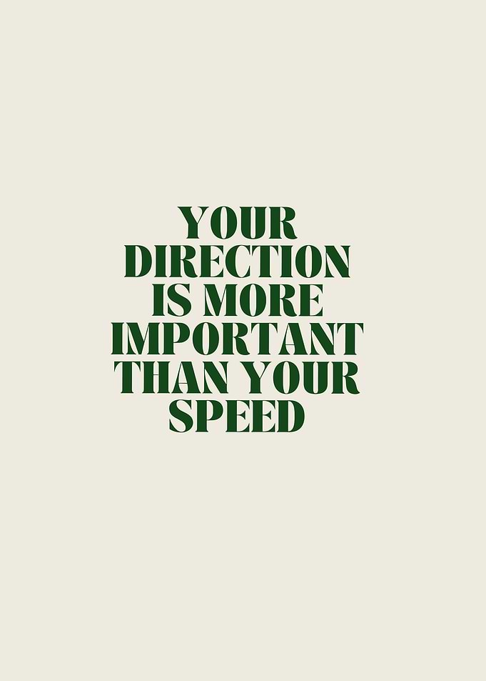 Direction Over Speed