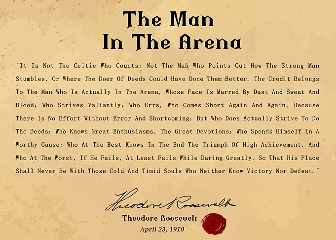 The Man In The Arena Quote