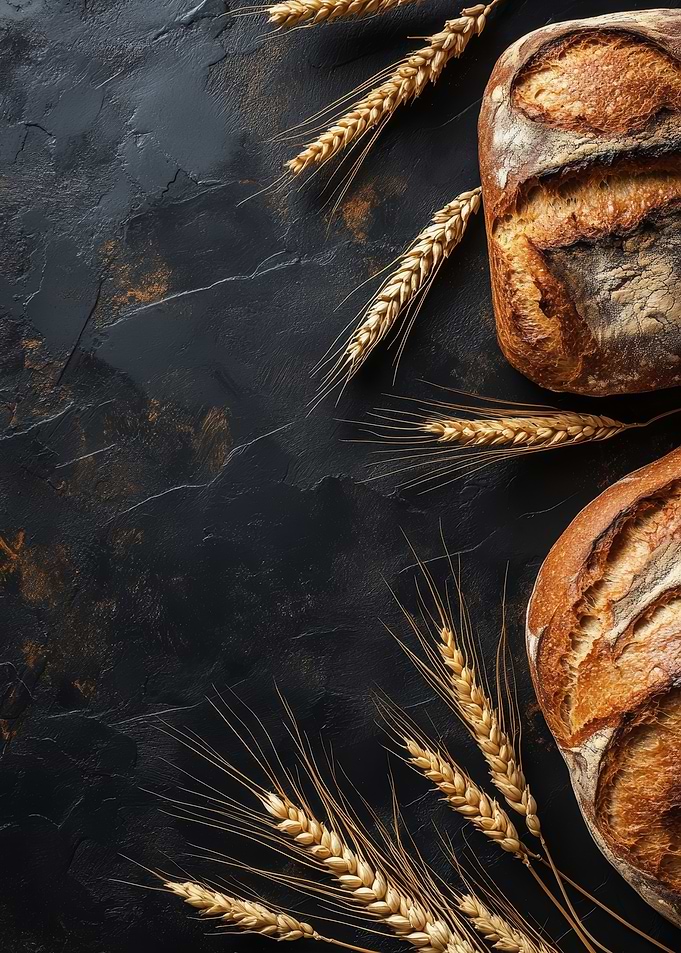 Freshly Baked Bread with Wheat