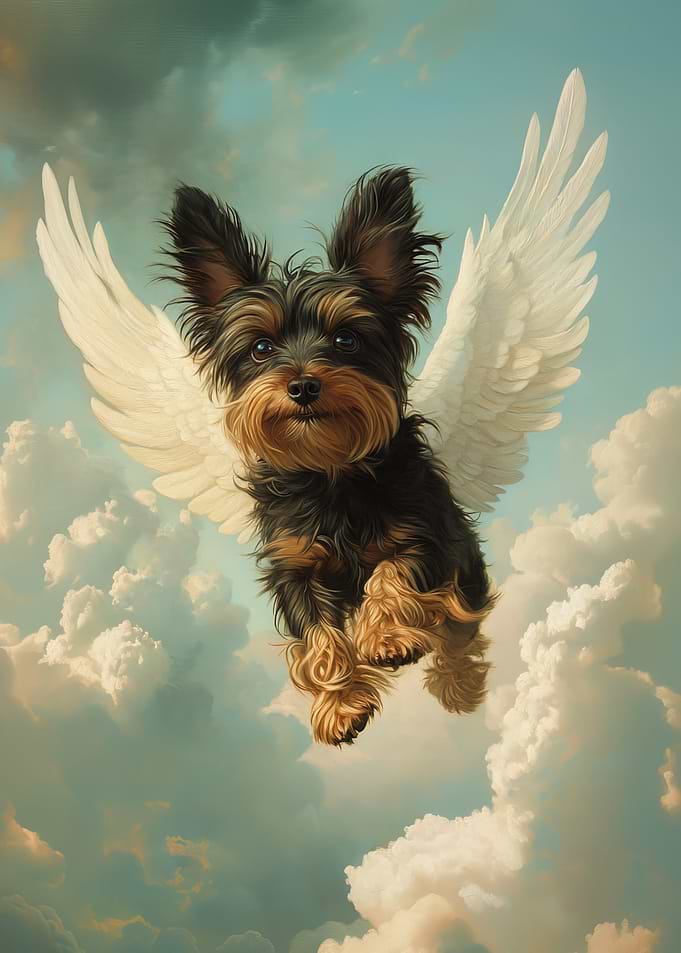 Yorkshire Terrier Angel | Pet Memorial Tribute | Angel Dog