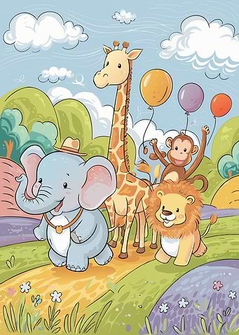 Cute Safari Animals