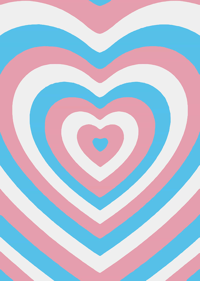 Transgender Pride Heart