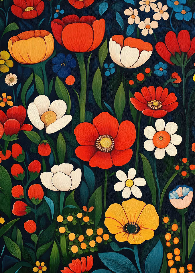Spring Flowers Painting