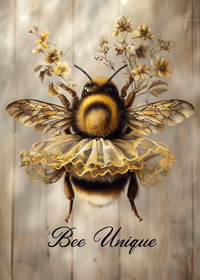 Bee Unique Art Print