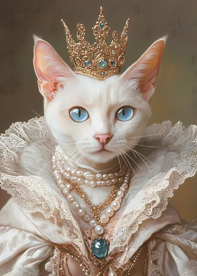 Cat Queen Portrait